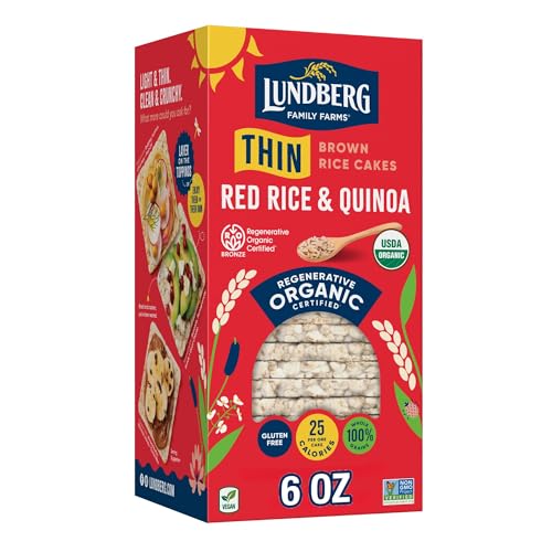 Lundberg Organic Thin Stackers, Red Rice & Quinoa, 6 oz