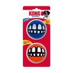 KONG Grinz by Rogz Variety Pack Bouncy Balls, Large (Pack of 2)