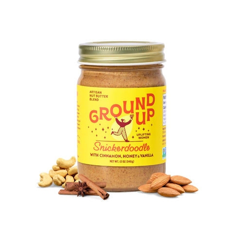 Ground Up Almond and Cashew Nut Butter, Snickerdoodle, 12 oz