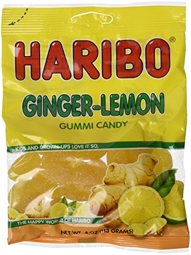 Haribo Ginger-Lemon Gummi Candy, 4 oz (Pack of 3)
