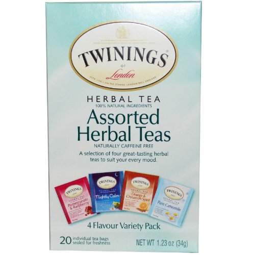 Twinings Assorted Herbal Teas, 20 Bags (Pack of 6)