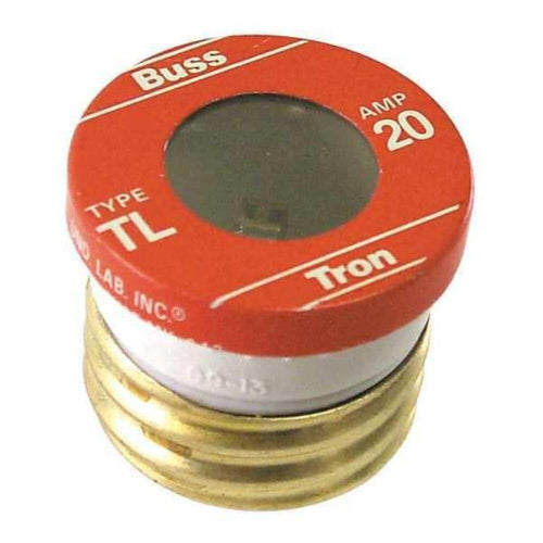 Bussmann TL-20PK4 Time Delay Plug Fuses, 20 Amp, 4 Count