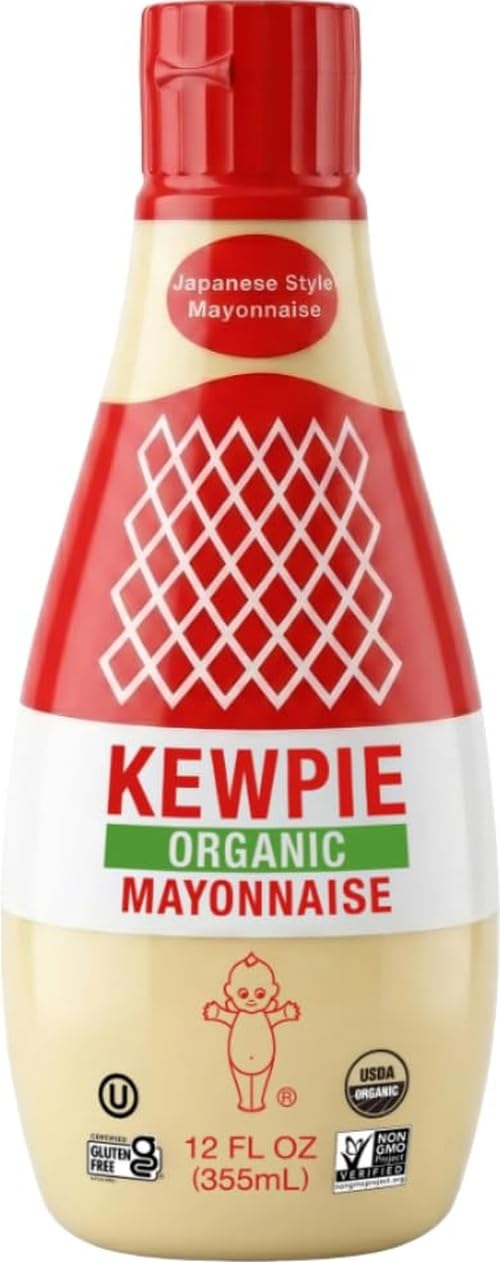 Kewpie Organic Japanese-Style Mayonnaise Squeeze Bottle, 12 oz