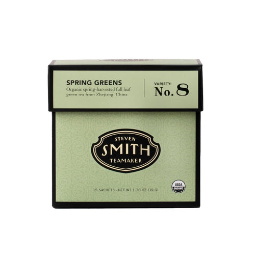 Smith Teamaker Spring Greens Mao Feng Green Tea, 15 Sachets