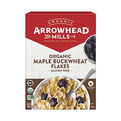 Arrowhead Mills Organic Gluten-Free Maple Buckwheat Flakes Cereal, 10 oz (Pack of 6)
