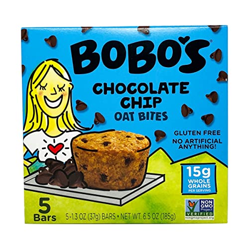 Bobo's Oat Bites, Original with Chocolate Chips, 1.3 oz (Pack of 5)