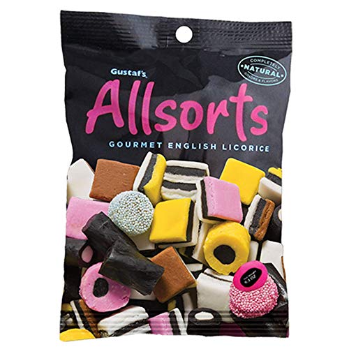 Gustaf's Allsorts Gourmet English Licorice, 6.3 oz Bag
