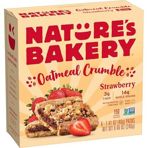 Nature's Bakery Strawberry Oatmeal Crumble Bars, 6 Count