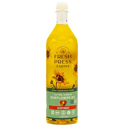 Fresh Press Farms Cold Pressed Extra Virgin Sunflower Oil, 33.8 fl oz