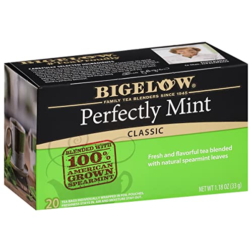 Bigelow Plantation Mint Tea, 20 Count (Pack of 3)