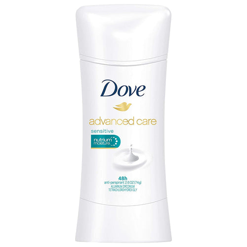 Dove Advanced Care Sensitive Antiperspirant Deodorant, 2.6 oz