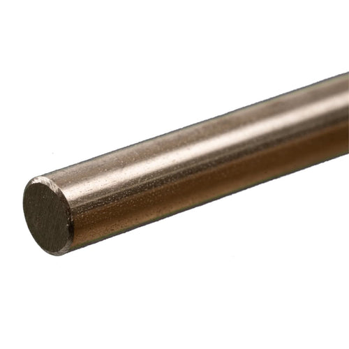 K&S Precision Metals Round Stainless Steel Rod, 3/8 in. OD x 12 in. Long