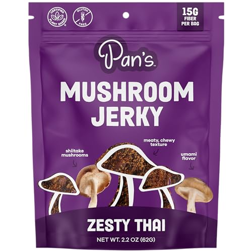 Pan's Mushroom Jerky, Zesty Thai, 2.2 oz