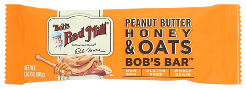 Bob's Red Mill Peanut Butter Honey & Oats Snack Bar, 12 Count