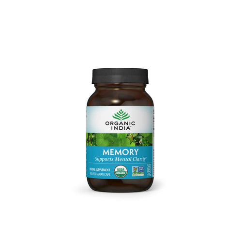 Organic India Memory Herbal Supplement, 90 Capsules