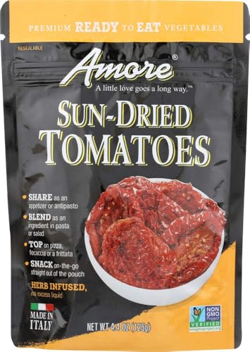 Amore Sun-Dried Tomatoes, Ready-to-Eat Snack, 4.4 oz