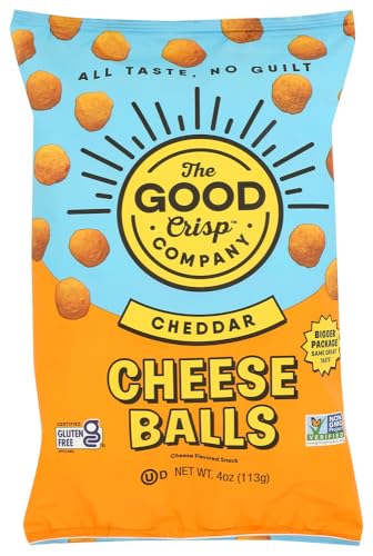 The Good Crisp Company Cheddar Cheese Balls, 4 oz