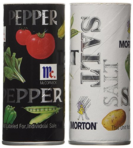 Morton Salt and McCormick Pepper Shakers, 5.25 oz