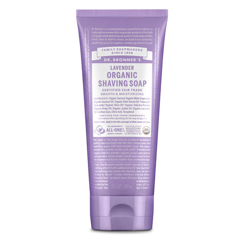 Dr. Bronner's Organic Shaving Soap, Lavender, 207 mL