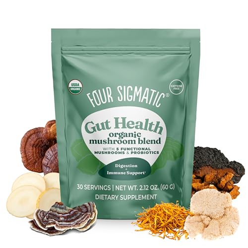 Four Sigmatic Gut Health Mushroom Blend, 30 Servings