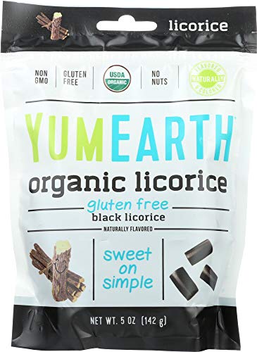 Organic Gluten-Free Black Licorice, 5 oz Bag