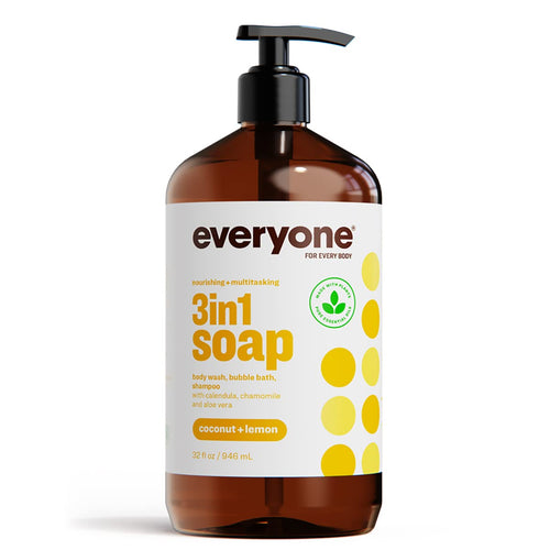Everyone 3-in-1 Soap, Coconut and Lemon, 32 oz