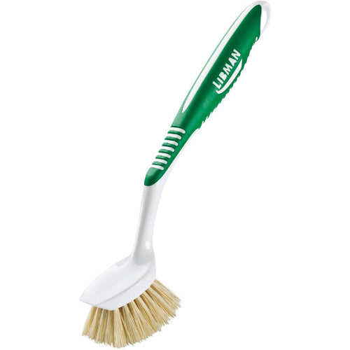 Libman Rubber Vegetable Brush, 2.25 in, Green and White (Pack of 12)