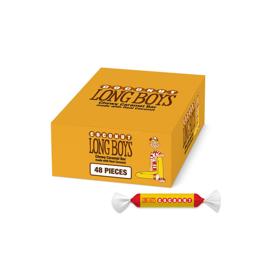Long Boys Coconut Candy, 0.39 oz (48 Count)