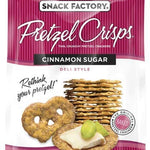 Snack Factory Pretzel Crisps, Cinnamon Sugar (Pack of 2)