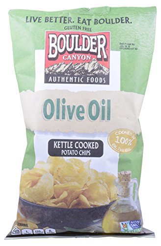 Boulder Canyon Kettle Cooked Potato Chips, Olive Oil & Sea Salt, 6.5 oz