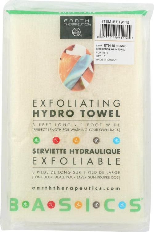 Earth Therapeutics Hydro Exfoliating Towel (Pack of 2)