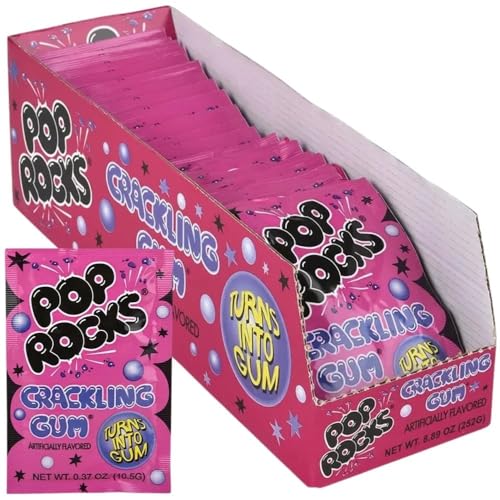 Pop Rocks Bubblegum Popping Candy, 24 Count
