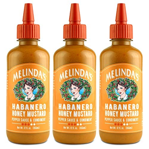 Melinda's Habanero Honey Mustard, 12 oz (Pack of 3)
