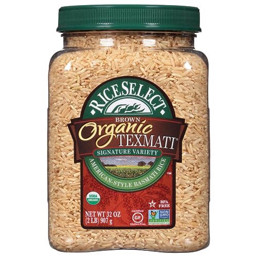 RiceSelect Organic Texmati Brown Rice, Long-Grain Basmati
