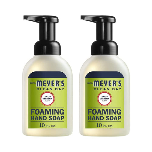 Mrs. Meyer's Clean Day Foaming Hand Soap, Lemon Verbena, 10 fl oz (Pack of 2)