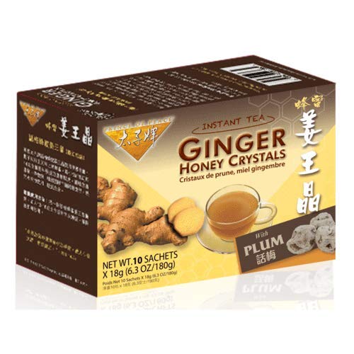 Prince of Peace Instant Plum Ginger Honey Crystals, 10 Sachets