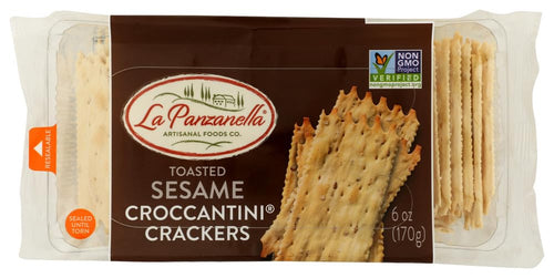 La Panzanella Toasted Sesame Mini Croccantini Crackers, 6 oz