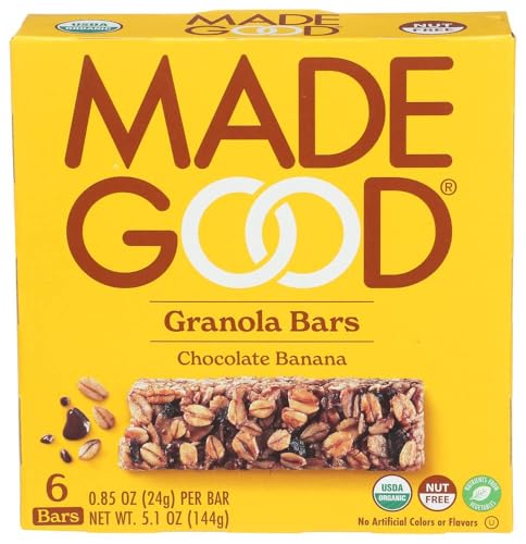 MadeGood Chocolate Banana Granola Bars, 0.85 oz, 5 Count