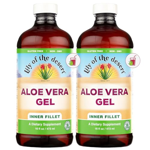 Lily of the Desert Aloe Vera Juice, Inner Fillet, 16 fl oz (Pack of 2)