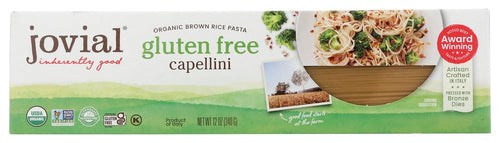 Jovial Whole Grain Brown Rice Capellini Pasta, 12 oz
