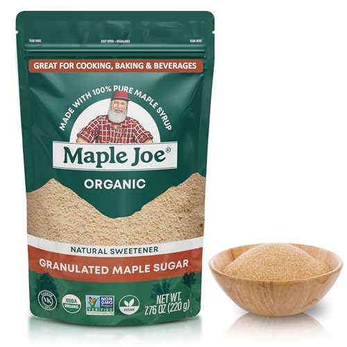 Maple Joe Organic Maple Sugar, Granulated, 7.8 oz