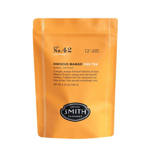 Steven Smith Teamaker Hibiscus Mango Iced Tea, 10 One-Quart Sachets