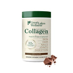 Great Lakes Wellness Collagen Peptides Powder, Chocolate, 10 oz