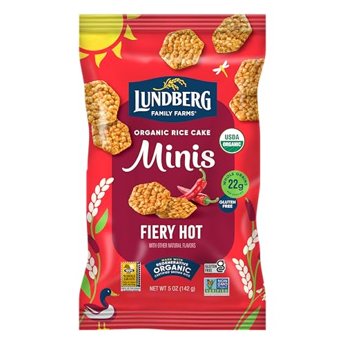 Lundberg Organic Fiery Hot Rice Cake Minis, 5 oz