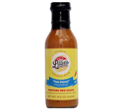 Lillie's of Charleston Hab Mussy Hot Mustard BBQ Sauce, 14.8 oz