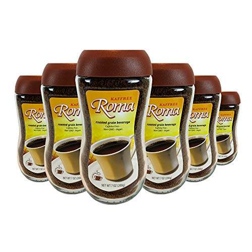 Kaffree Roma Plant-Based Original Roasted Grain Beverage, 7 oz (Pack of 6)
