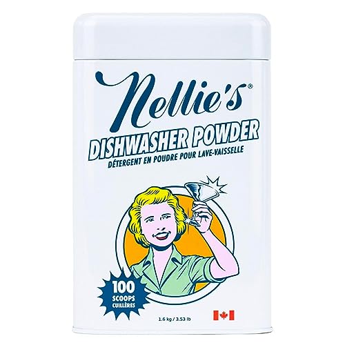 Nellie's Unscented Dishwasher Powder, 100 Loads