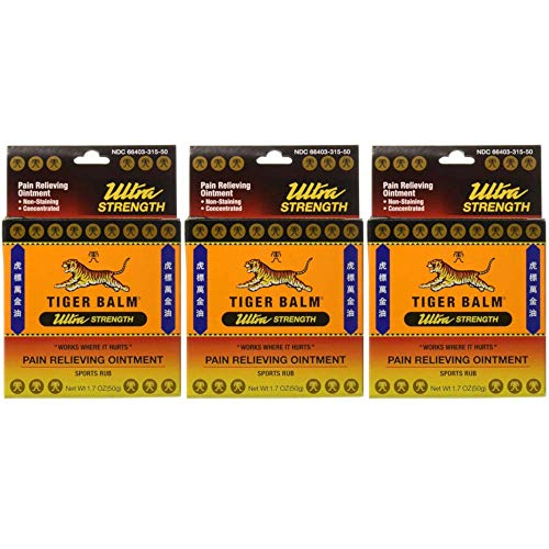 Tiger Balm Sport Rub Ultra Strength Ointment, 1.7 oz (Pack of 3)