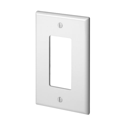 Leviton 1-Gang Decora Midway Nylon Wallplate, White
