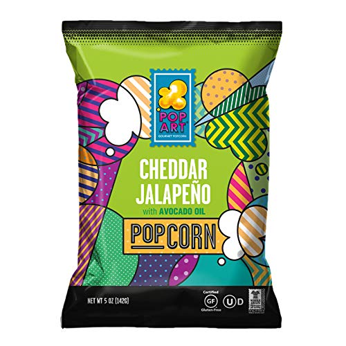 Pop Art Snacks Gourmet Popcorn, Cheddar Jalapeno, 5 oz
